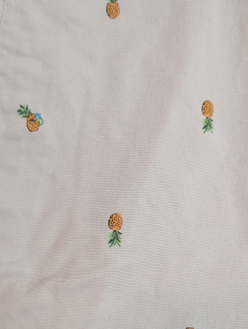 Old Navy Men's Pineapple Print Khaki Shorts - Picture 3 of 7